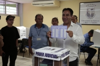 20250601. Tuxtla. Las elecciones del Poder Judicial se realizan esta mañana.