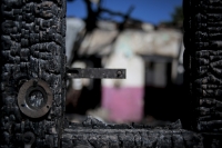 20250722. SCLC. La Casa siniestrada la víspera donde fallece una persona en el Barrio Mexicanos