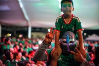 20260626. Tuxtla. Las celebraciones mundialistas en el tercer partido de la Selección Nacional en el Mundial de Fútbol.