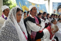 San Pedro Chenalho. 22 de diciembre. Los indígenas de la comunidad Acteal del municipio de San Pedro Chenalho, recuerdan a las victimas de la masacre de 1997 con varios actos de teatro donde participan los jóvenes sobrevivientes recordando los hechos viol