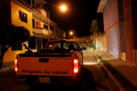 Brigadas de nebulización contra el Dengue en mi colonia.