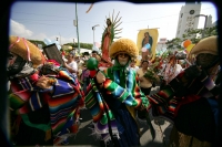 Peregrinos de los municipios de Ácala, Chiapa de Corzo, 20 de Noviembre, Revolución mexicana y de Villa Flores llegan este sábado a Tuxtla para festejar el día de la Guadalupana con los tradicionales recorridos a pie por las calles y avenidas de esta ciud