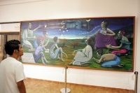 Tuxtla Gutiérrez, 7 de diciembre. La obra pictórica del maestro Manuel Suasnavar, intitulada La Capilla de Tuxtla, donde se muestran doce estampas tuxtlecas elaboradas en acrílico sobre tela, podrán ser disfrutadas o criticadas en la primera planta del ed